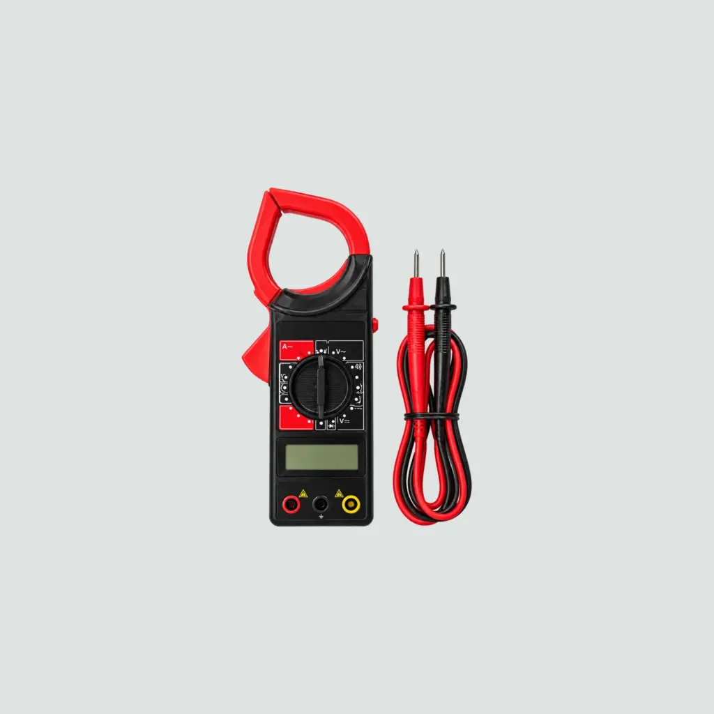 Pinza Amperimétrica 22.8 × 6.5 × 3 Cm Negro + Rojo