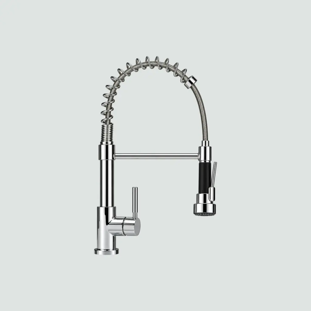 Llave Cocina Con Rociador Doble Llave