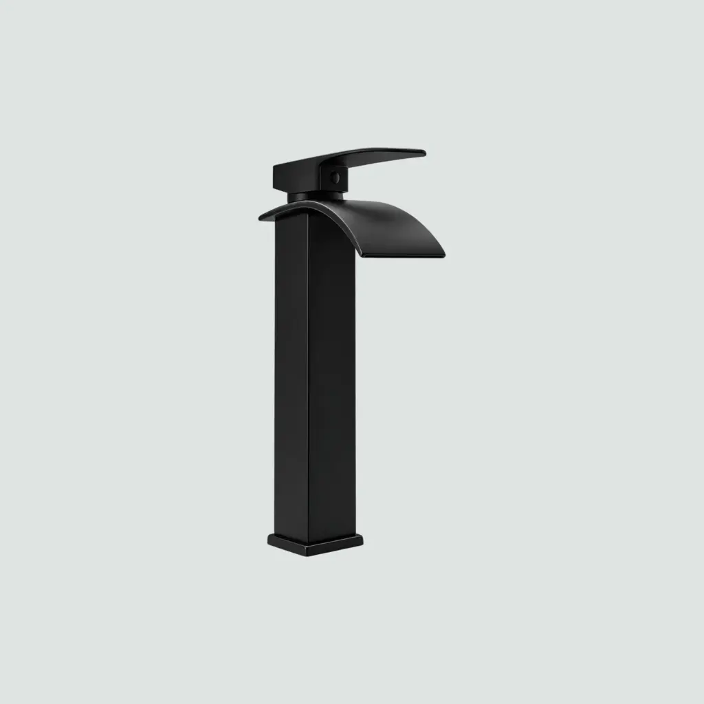 Llave Lavabo Alta Cascada Curva