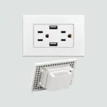 General Tomacorriente Doble Gp Con 2 USB 15 A Blanco 04.001.0022