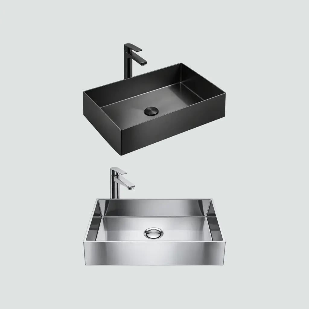 Lavabo Rectangular Acero Inoxidable